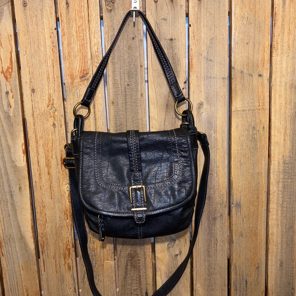 The Sak Black Leather Shoulder Bag